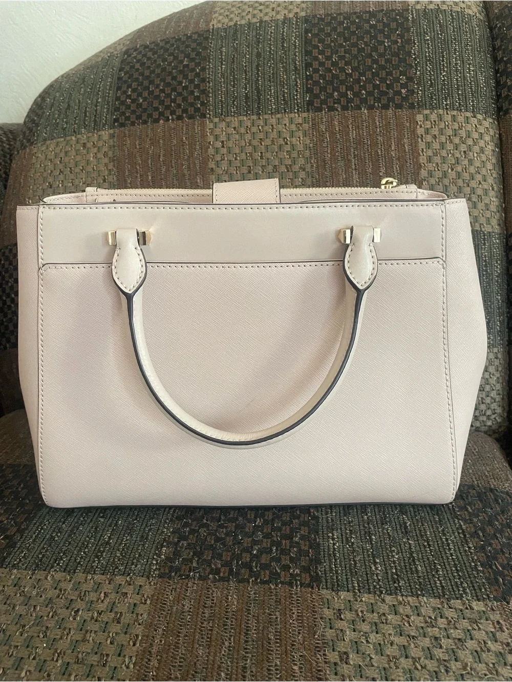 Michael Kors Adrienne Large Saffiano Leather Satchel